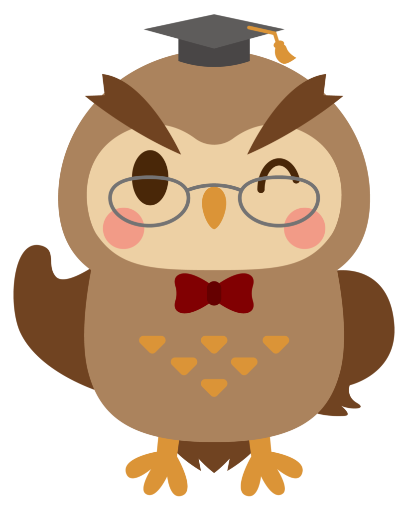 ガッツポーズフクロウ